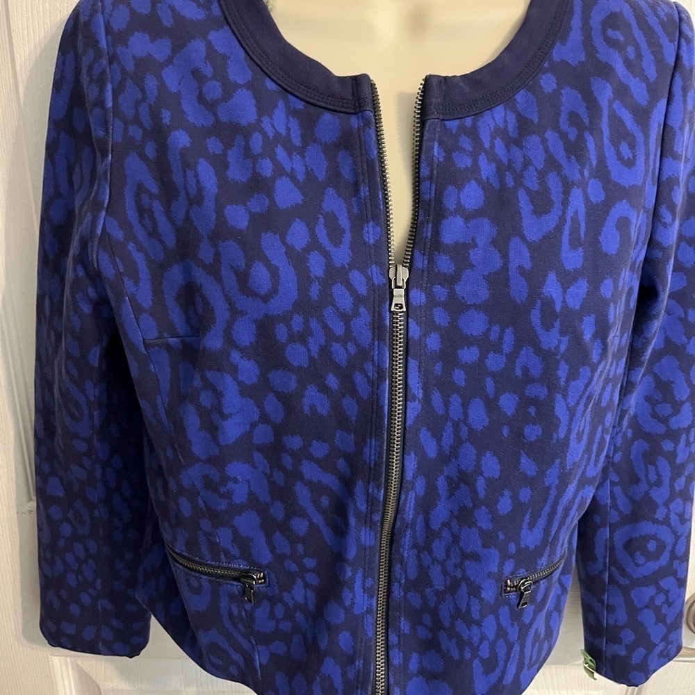 Vintage Gap leopard powerful blue jacket 4